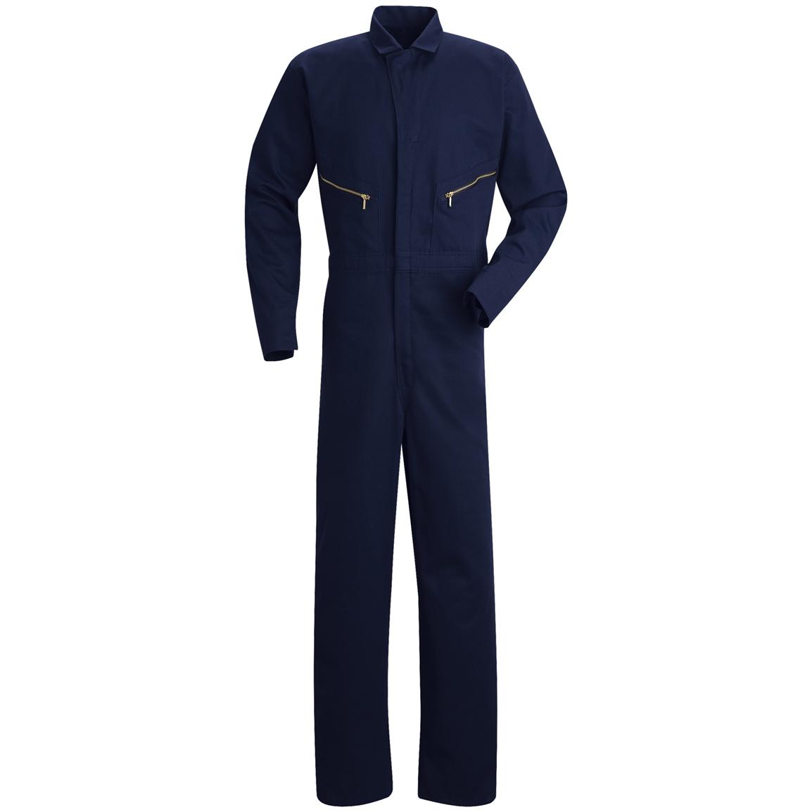 Red Kap® Deluxe Zip - front Coveralls - 208977, Overalls & Coveralls at ...