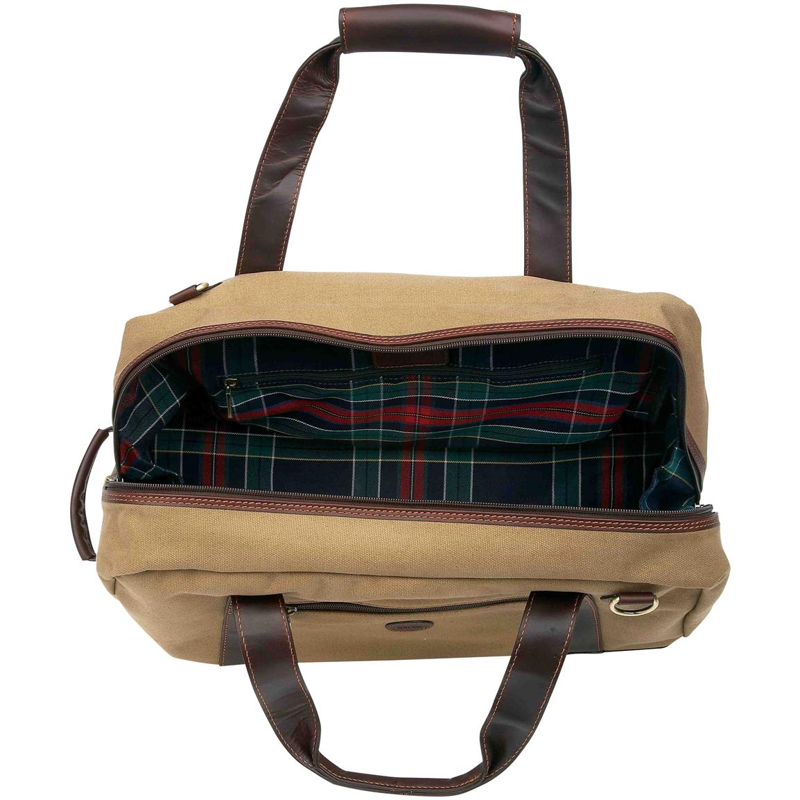 Baron Country® Small Canvas & Leather Duffel Bag - 209112, Dry Bags & Sacks at Sportsman&#39;s Guide