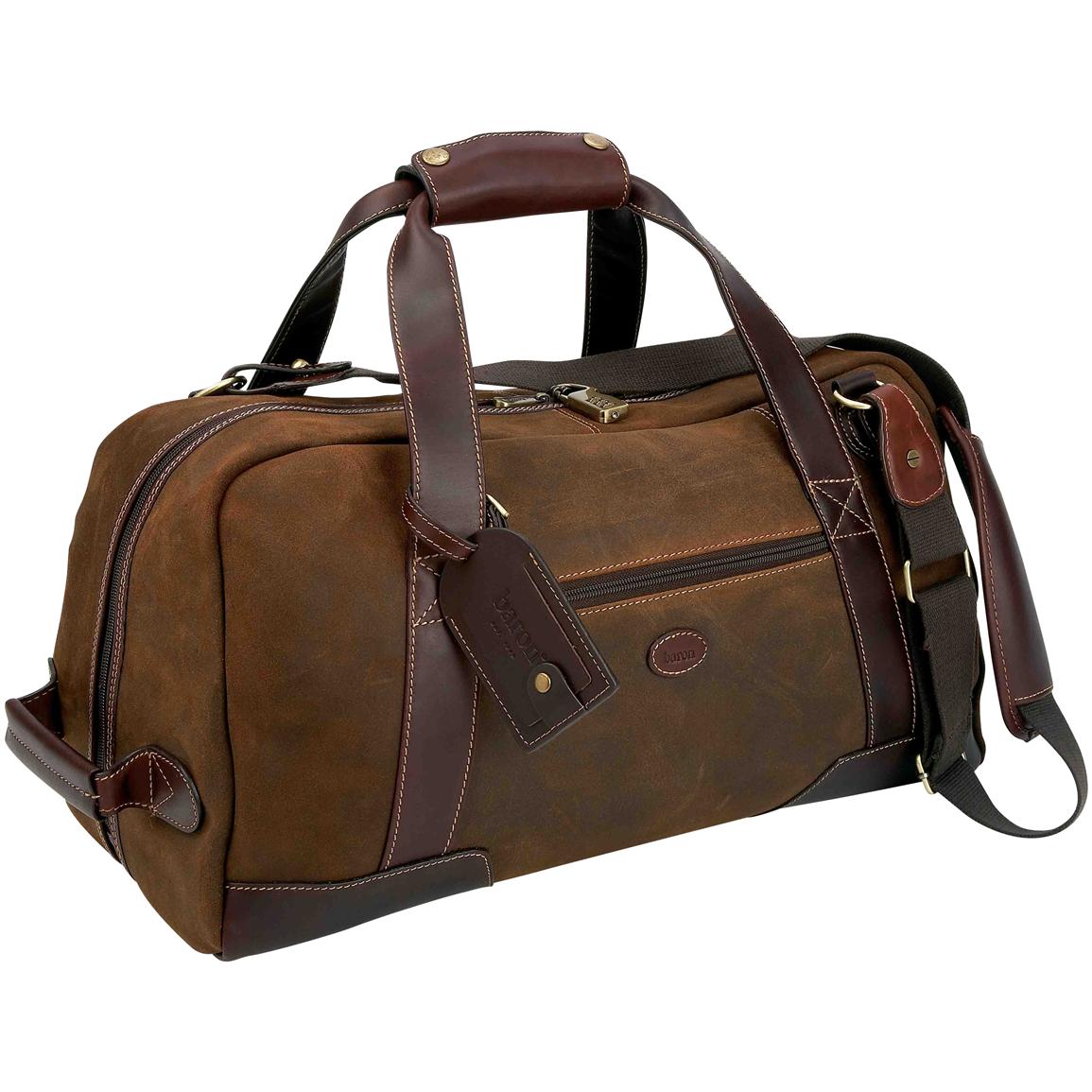 Baron Country® Small Suede & Leather Duffel Bag - 209122, Dry Bags & Sacks at Sportsman&#39;s Guide