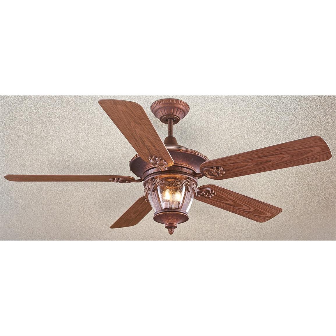 Acropolis 52 Indoor Outdoor Lighted Ceiling Fan 209304