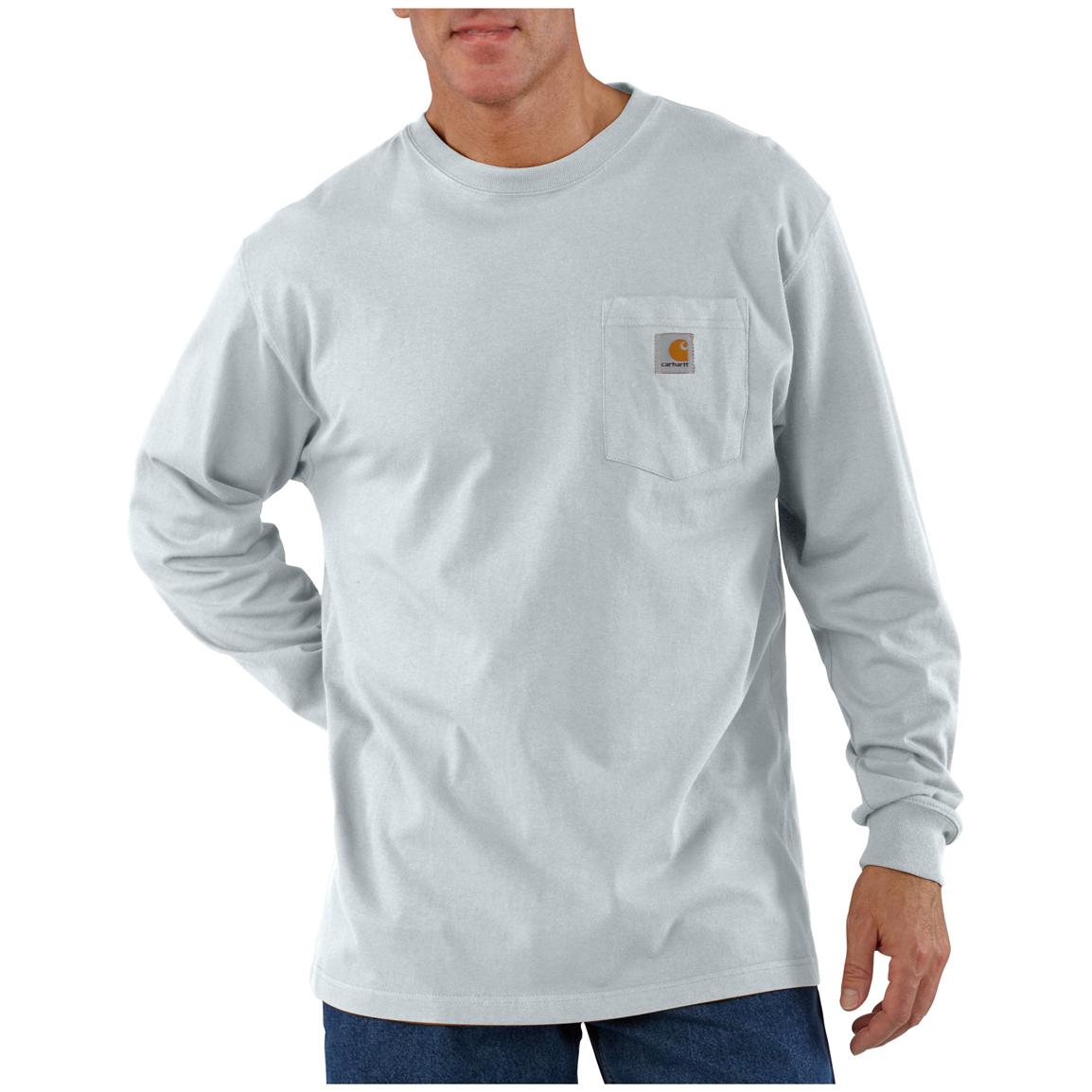 Carhartt Men's Workwear Long-Sleeve Pocket T-Shirt - 209316, T-Shirts ...