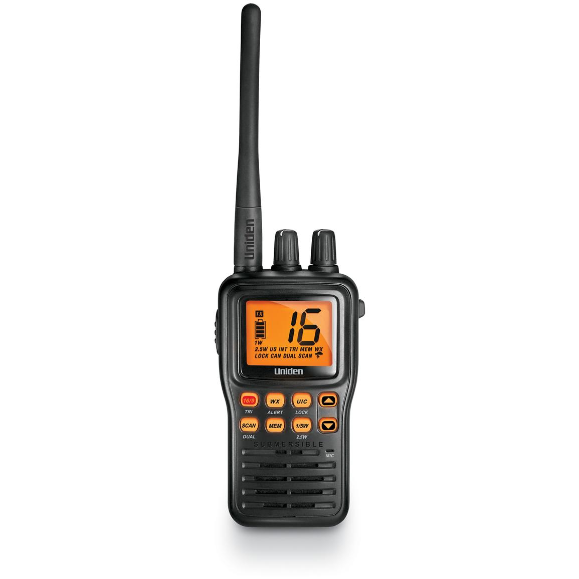 Uniden® MHS75 Handheld VHF Radio - 209346, Marine Stereos ...
