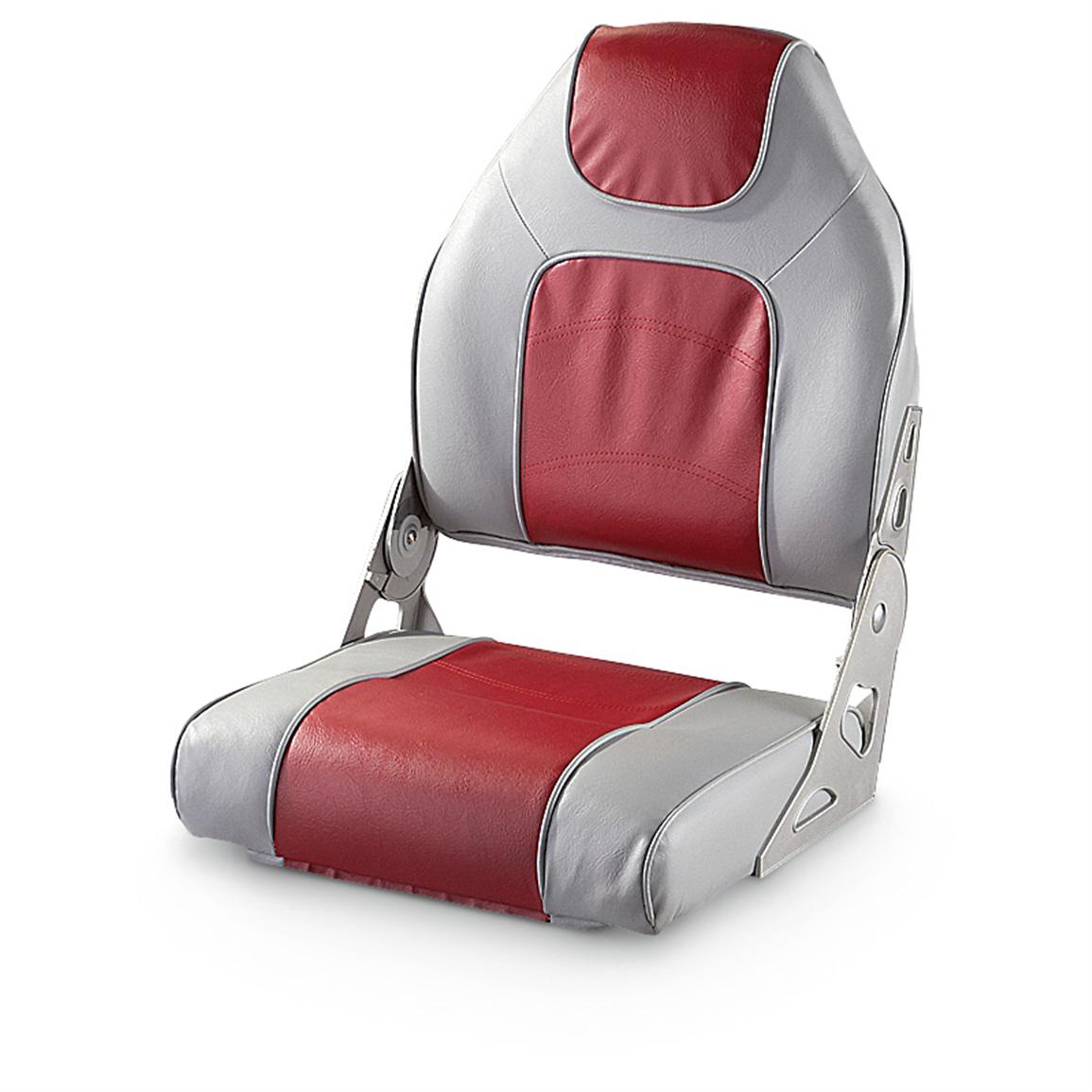 Deluxe Big Man High Back Boat Seat - 209460, Fold Down Seats at ...