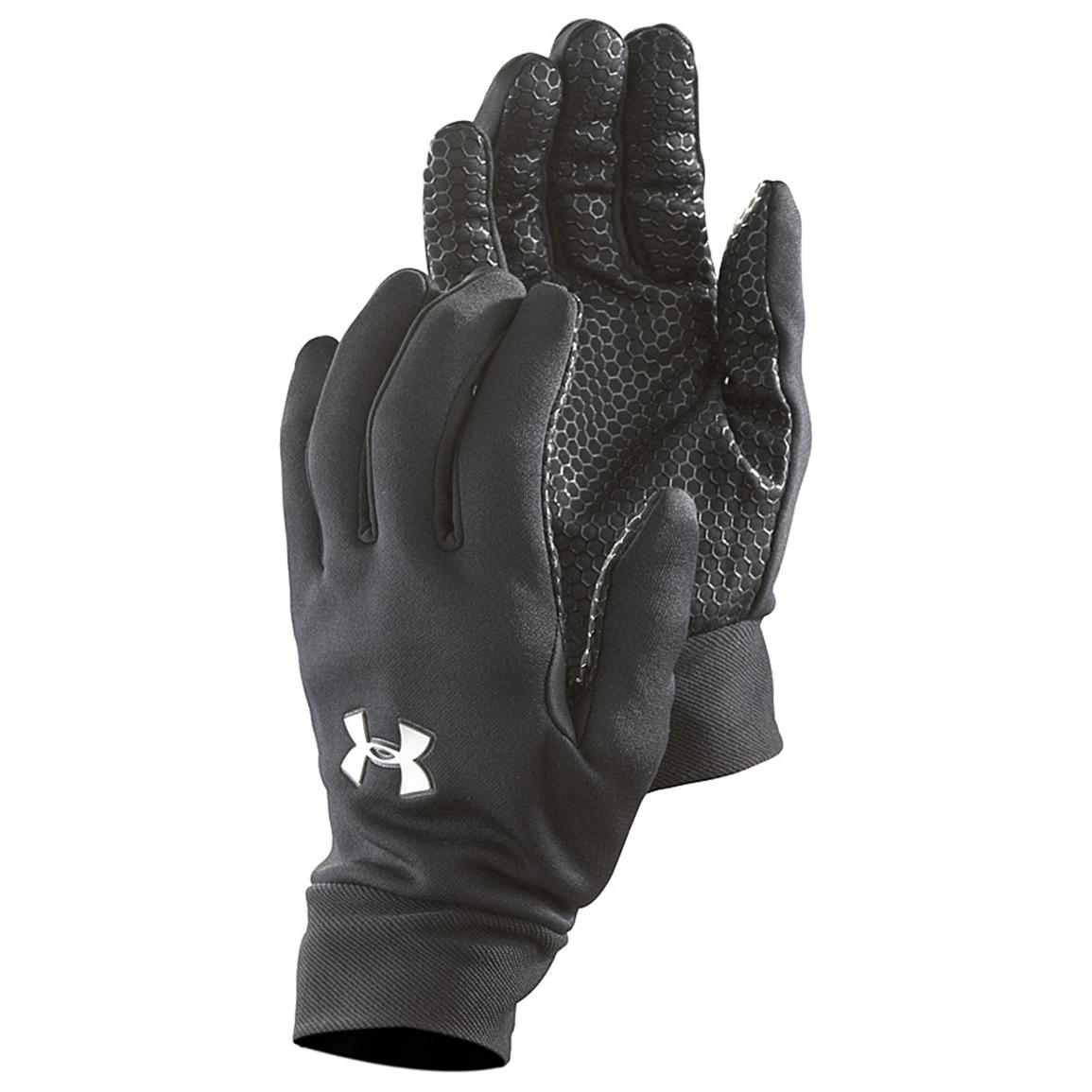 Under Armour® Stretch Gloves, Black - 209504, Gloves & Mittens at ...