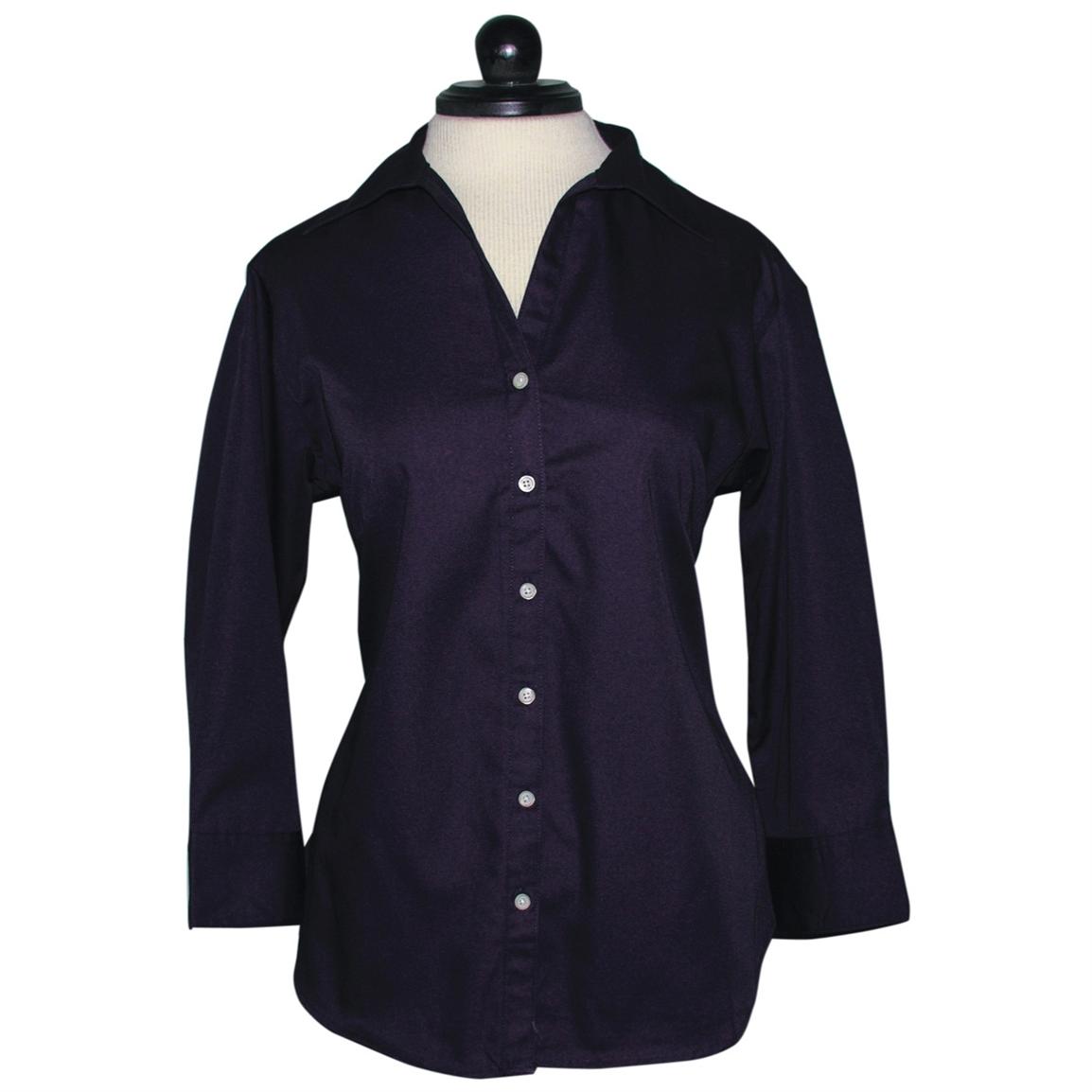 Women's Easy Care Woven Twill Long - sleeve Shirt from Jockey® - 209680 ...