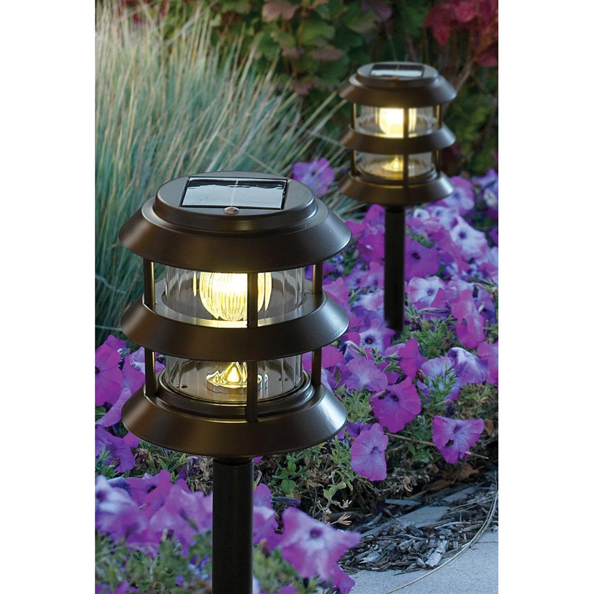 Solar Garden Path Light, Bronze 209793, Solar &amp; Outdoor