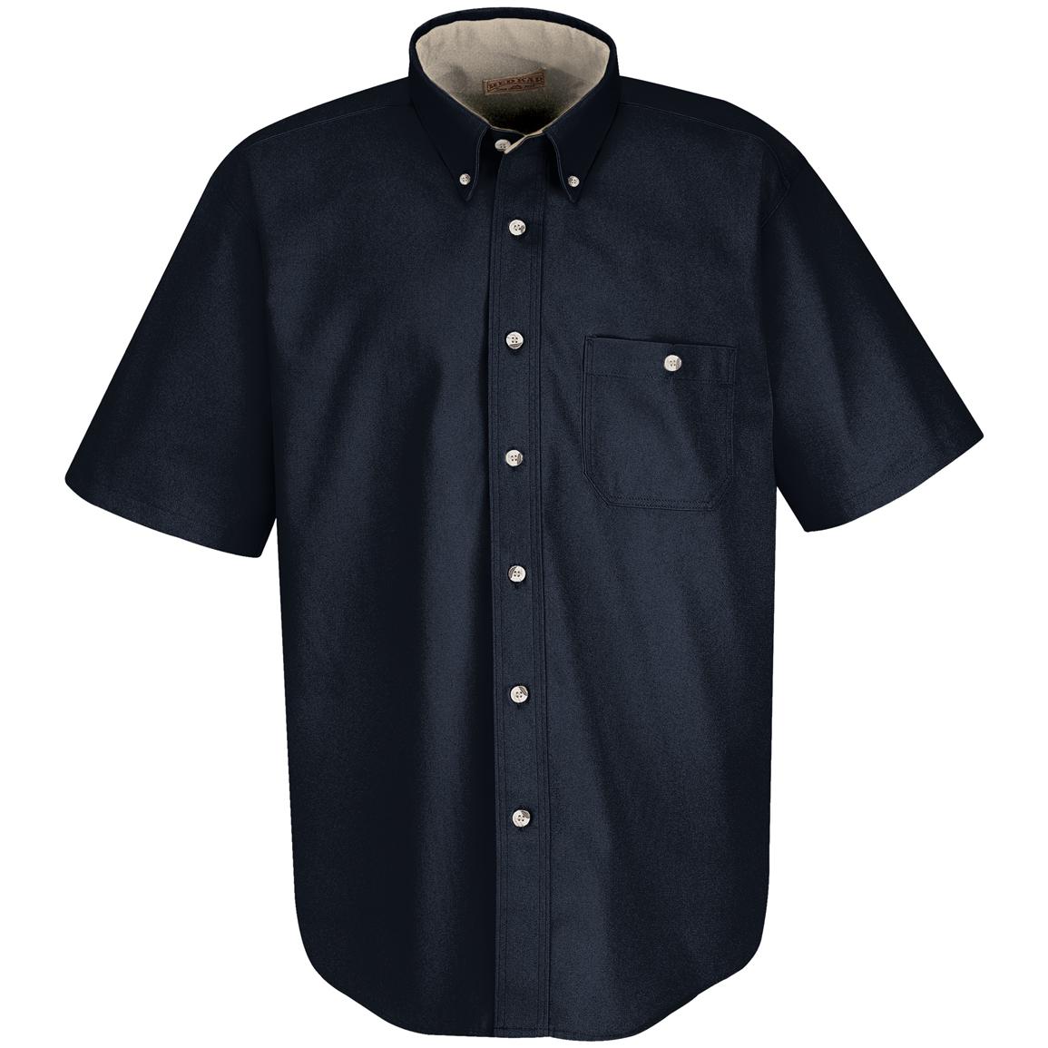 Men's Red Kap® Short Sleeve Cotton Contrast Dress Shirt - 210209 ...