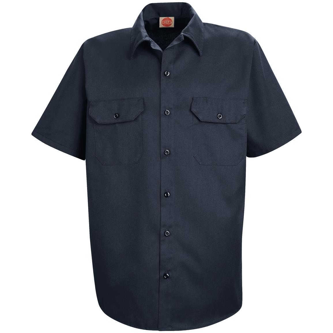 Men's Red Kap® Short Sleeve Utility Uniform Shirt - 210260, Shirts at ...