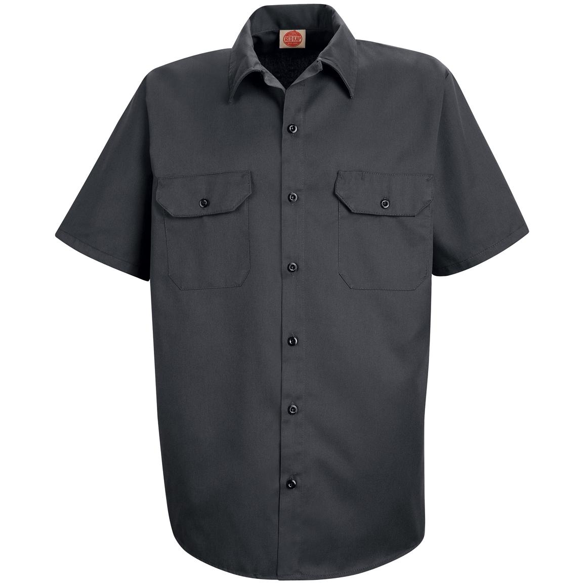 Men's Red Kap® Short Sleeve Utility Uniform Shirt - 210260, Shirts at ...