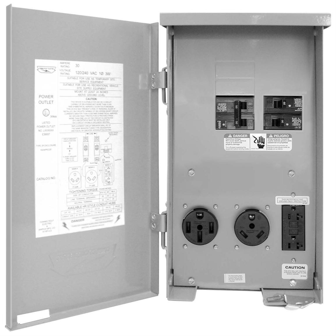 check how your to breaker box Connecticut Amp with Power 30 Outlet RV Amp 1 30 Electric®