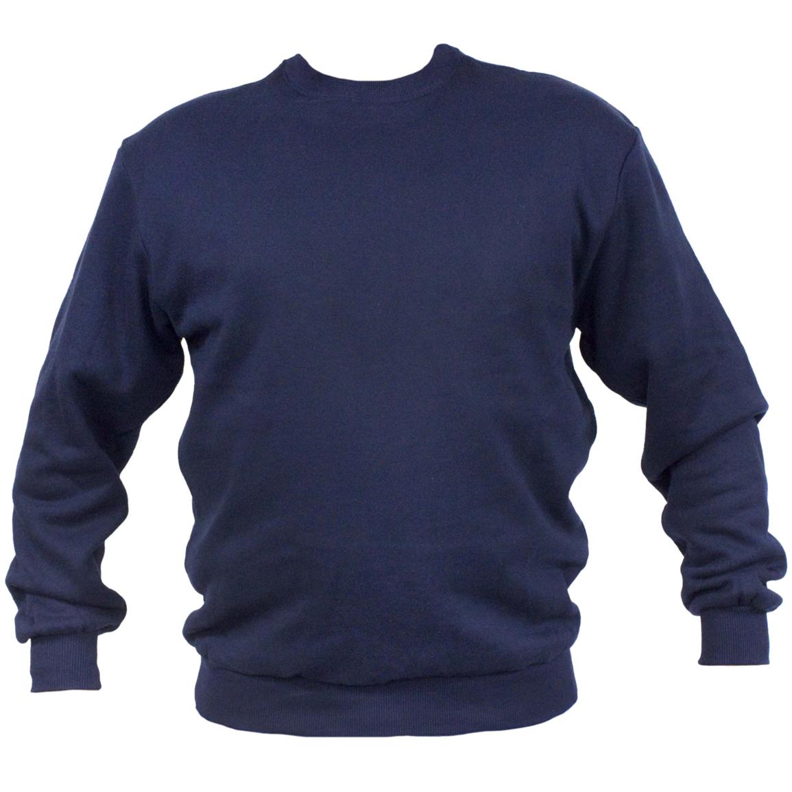 Men's Key® Flame - resistant Crewneck Fleece Sweatshirt, Navy - 210915 ...