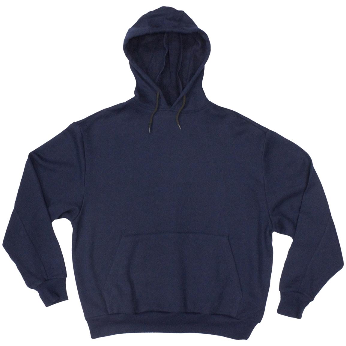 Men's Key® Flame-resistant Fleece Hooded Sweatshirt, Navy - 210916 ...