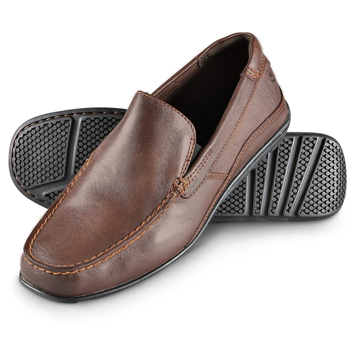 Men's Rockport® Cape Noble Slip - on Shoes, Brown - 211372, Casual ...
