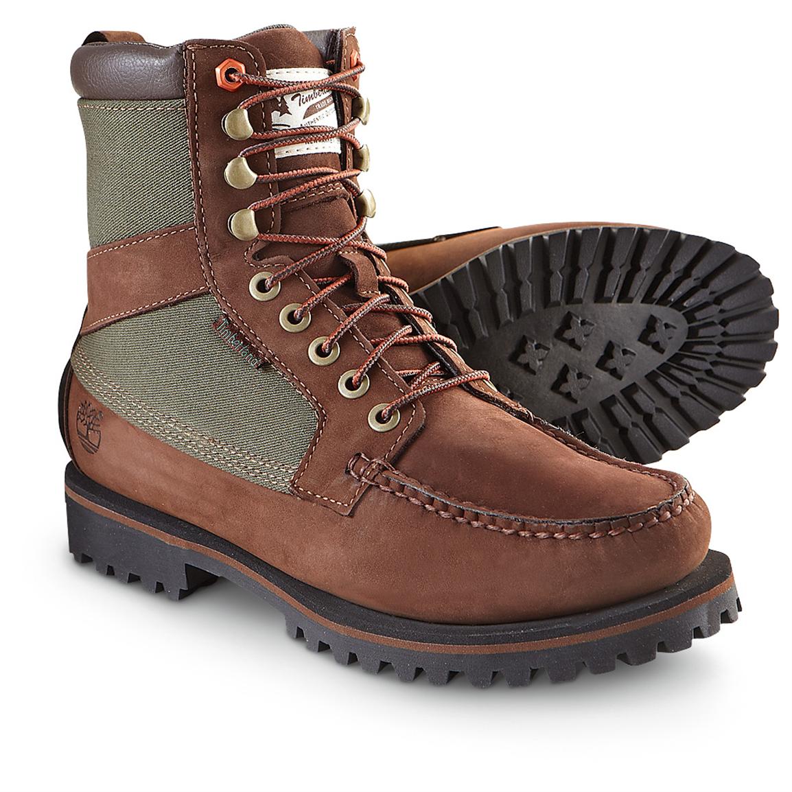 Men's Timberland® Newmarket 9" Moc - toe Boots, Brown - 211738, Work