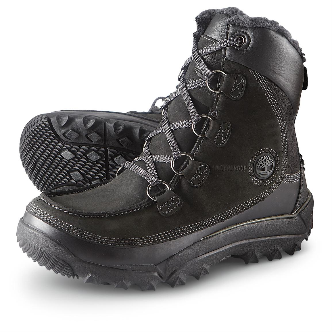 timberland duck boots black