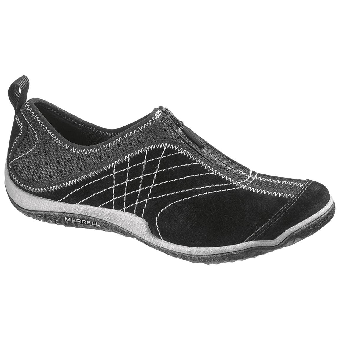 merrell zip up shoes