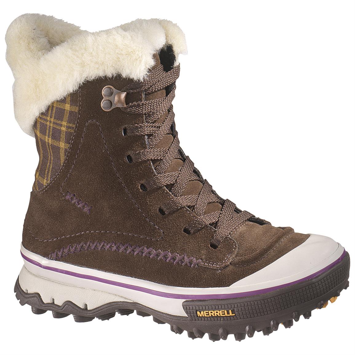 Women's Waterproof MerrellÂ® Pixie Lace Boots - 211979, Winter & Snow Boots at Sportsman's Guide