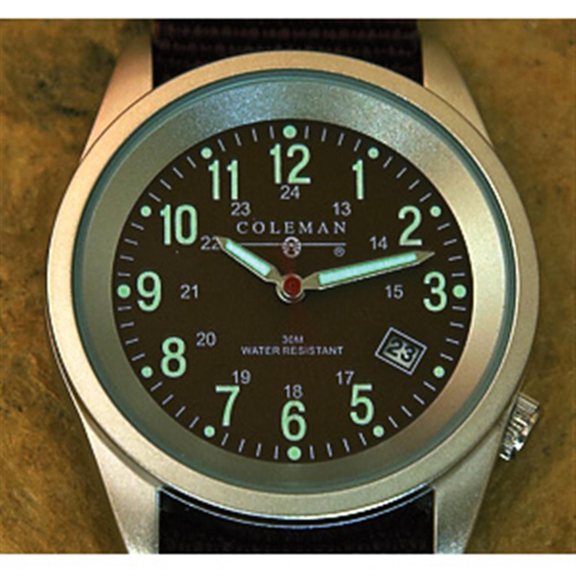 Coleman Field Watch, Brown - 212082, Watches at Sportsman's Guide