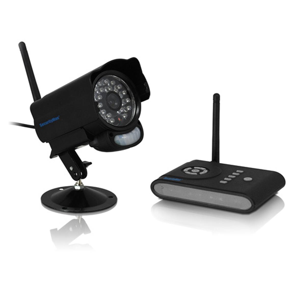 SecurityMan Digital Wireless Camera Kit with PIR Motion Sensor 212612, Security Cameras at