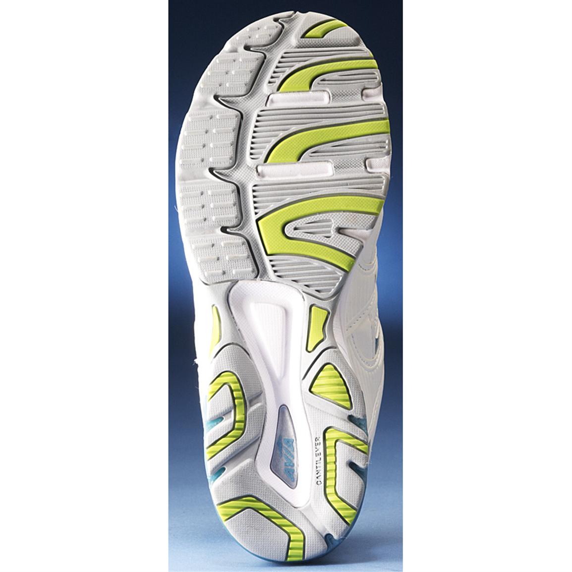 Women's AviaÂ® Cross Trainers, White / Blue / Lime - 212659, Running Shoes & Sneakers at 