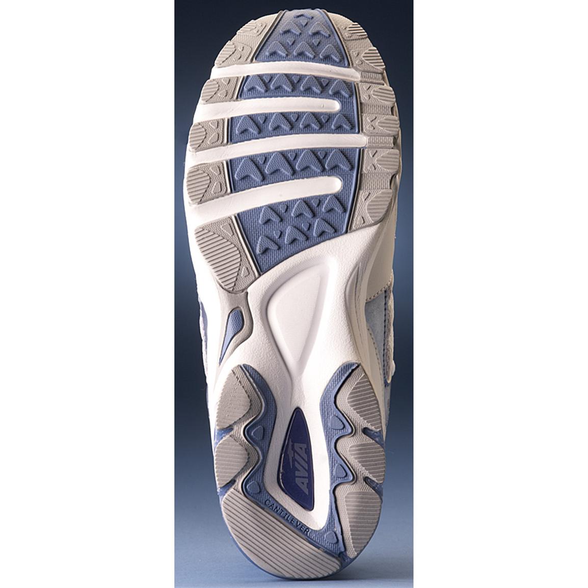 Women's AVIA® Running Shoes, White / Gray / Light Blue - 212660 ...