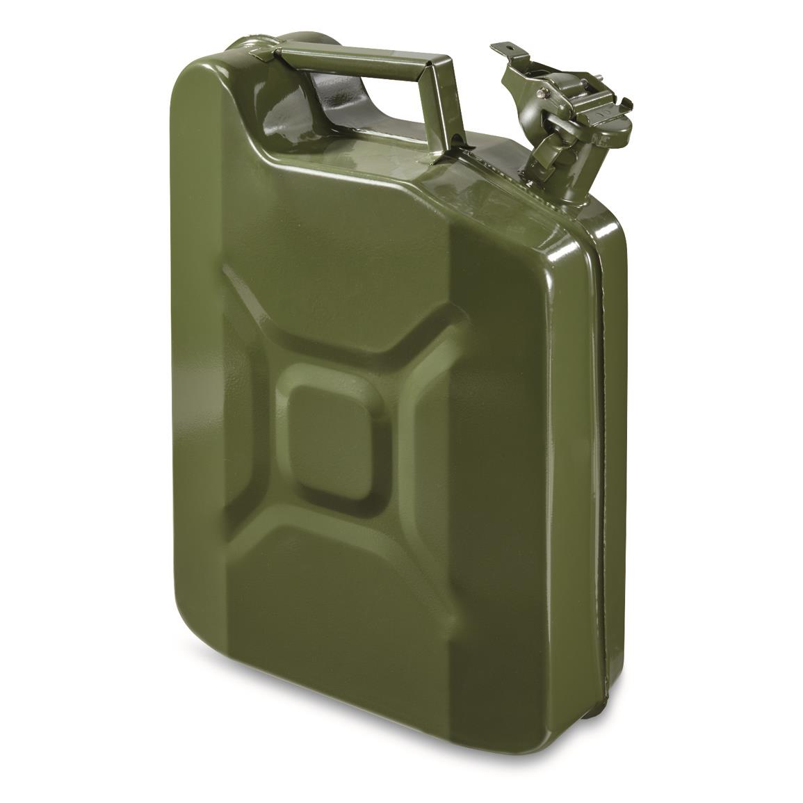 U.S. Military Style Reproduction Jerry Can, 10 Liter (2.5 Gallon)