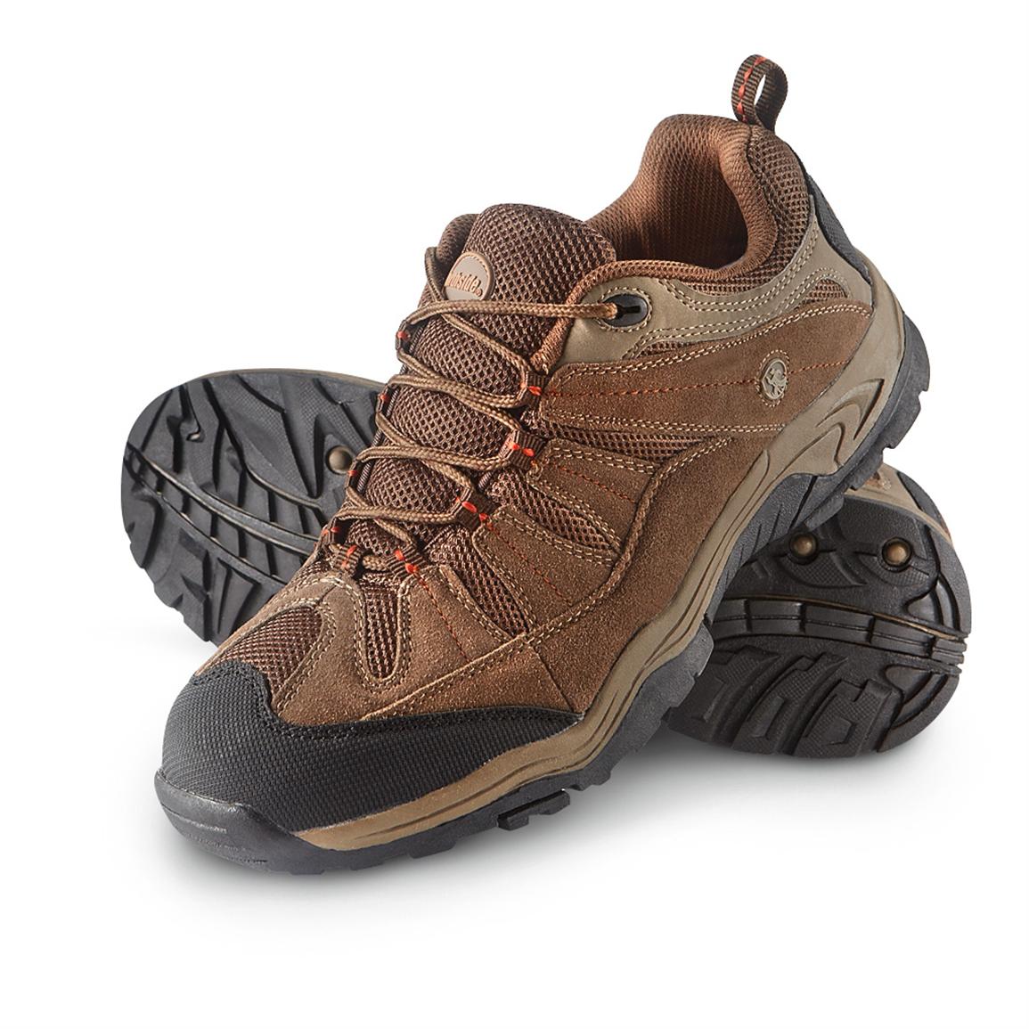 Men's Northside® Rainier Low Hiking Shoes, Tan / Rust - 213330, Hiking ...