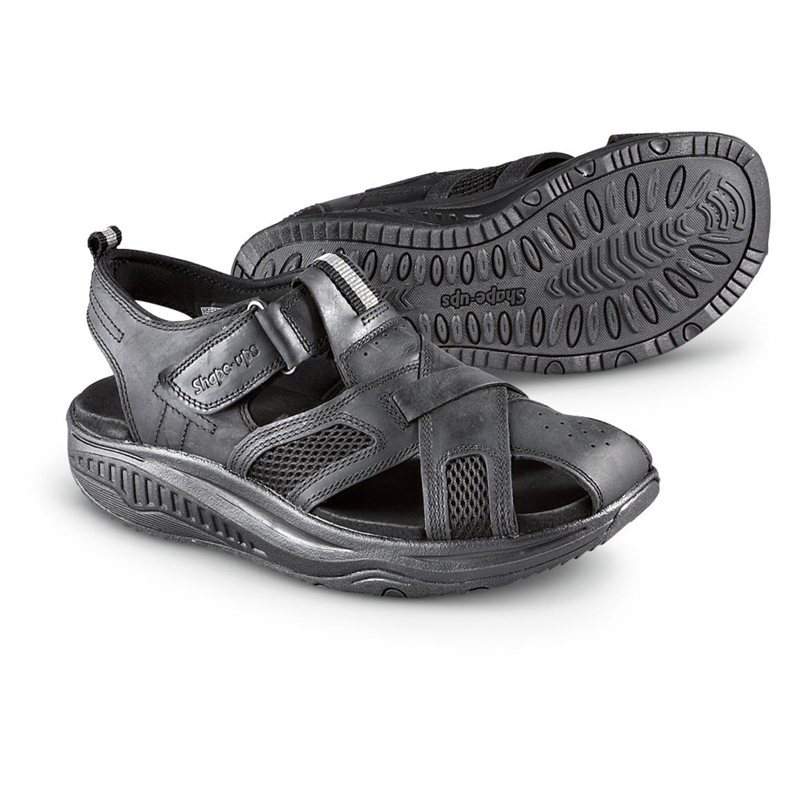 Men s Skechers® Shape ups® Session Sandals Black 