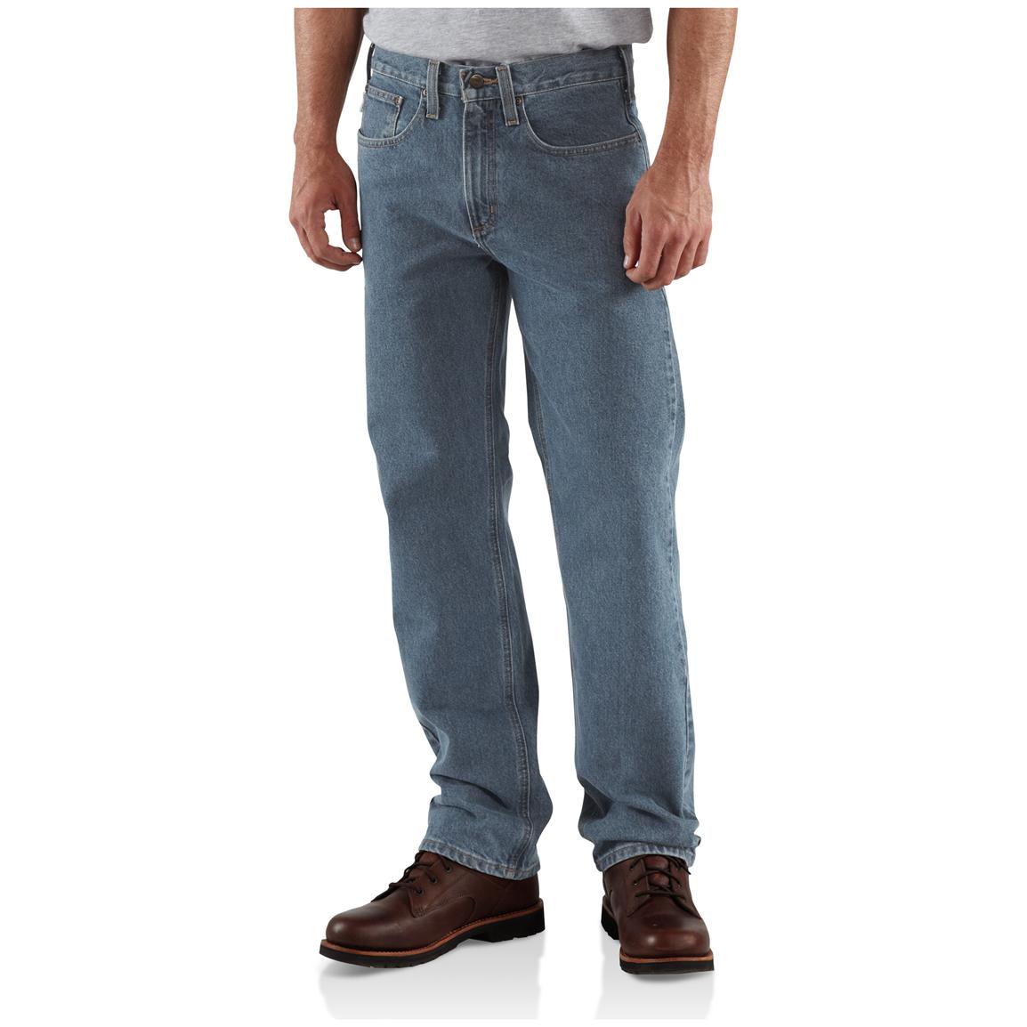 Men's Carhartt® Traditional Fit Jeans, Straight Leg - 226932, Jeans ...