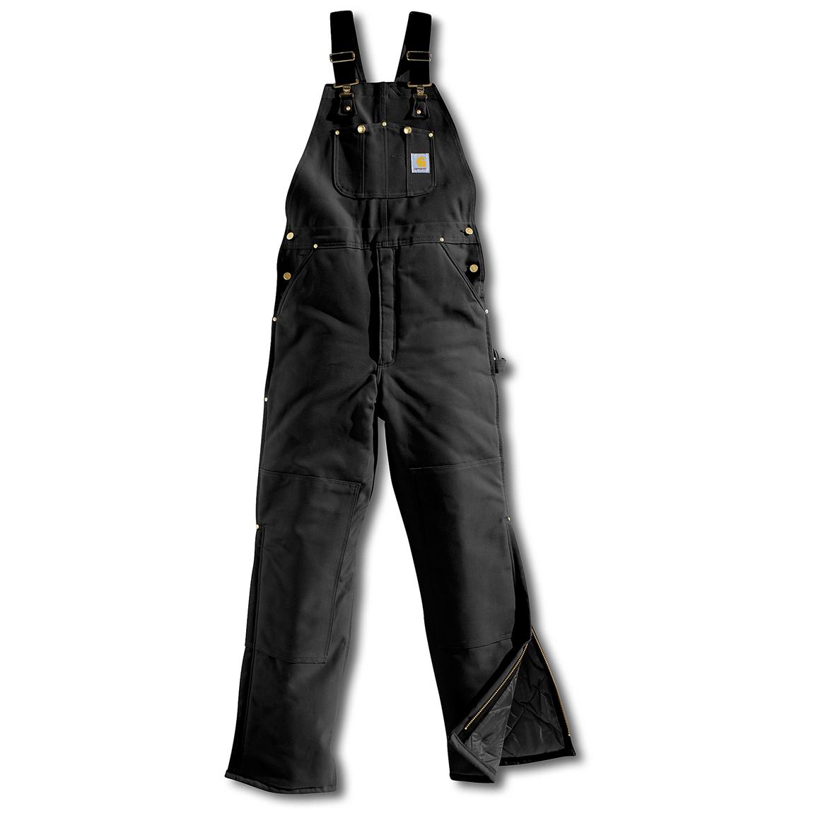 Men's Carhartt® Quilt-lined Duck Bib Overalls - 226933, Overalls ...