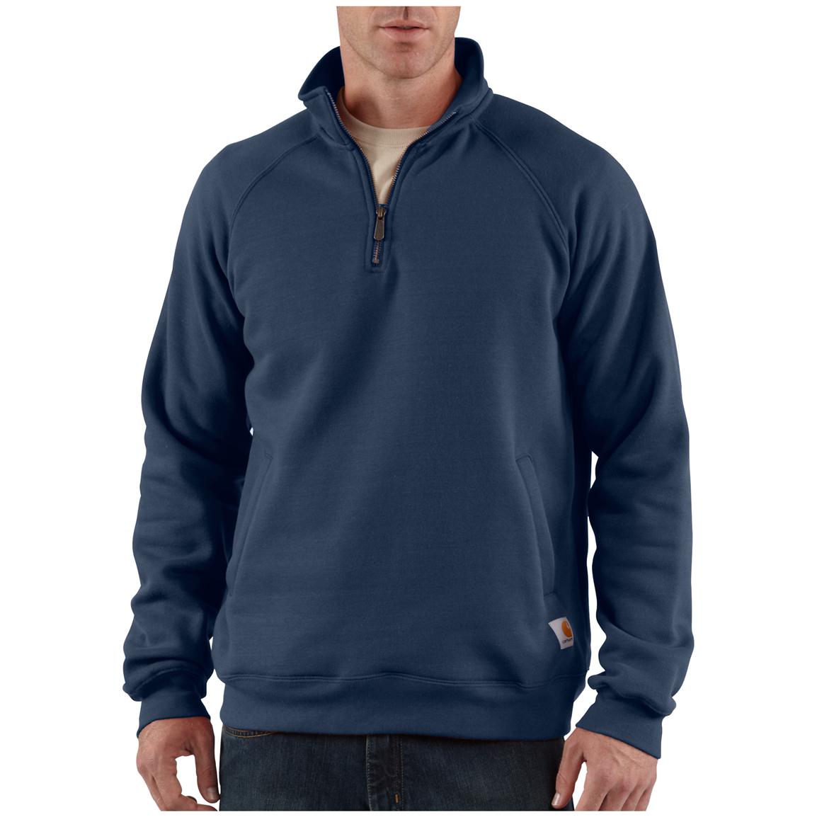 Download Carhartt® Midweight 1/4-zip Mock-neck Sweatshirt - 214145 ...
