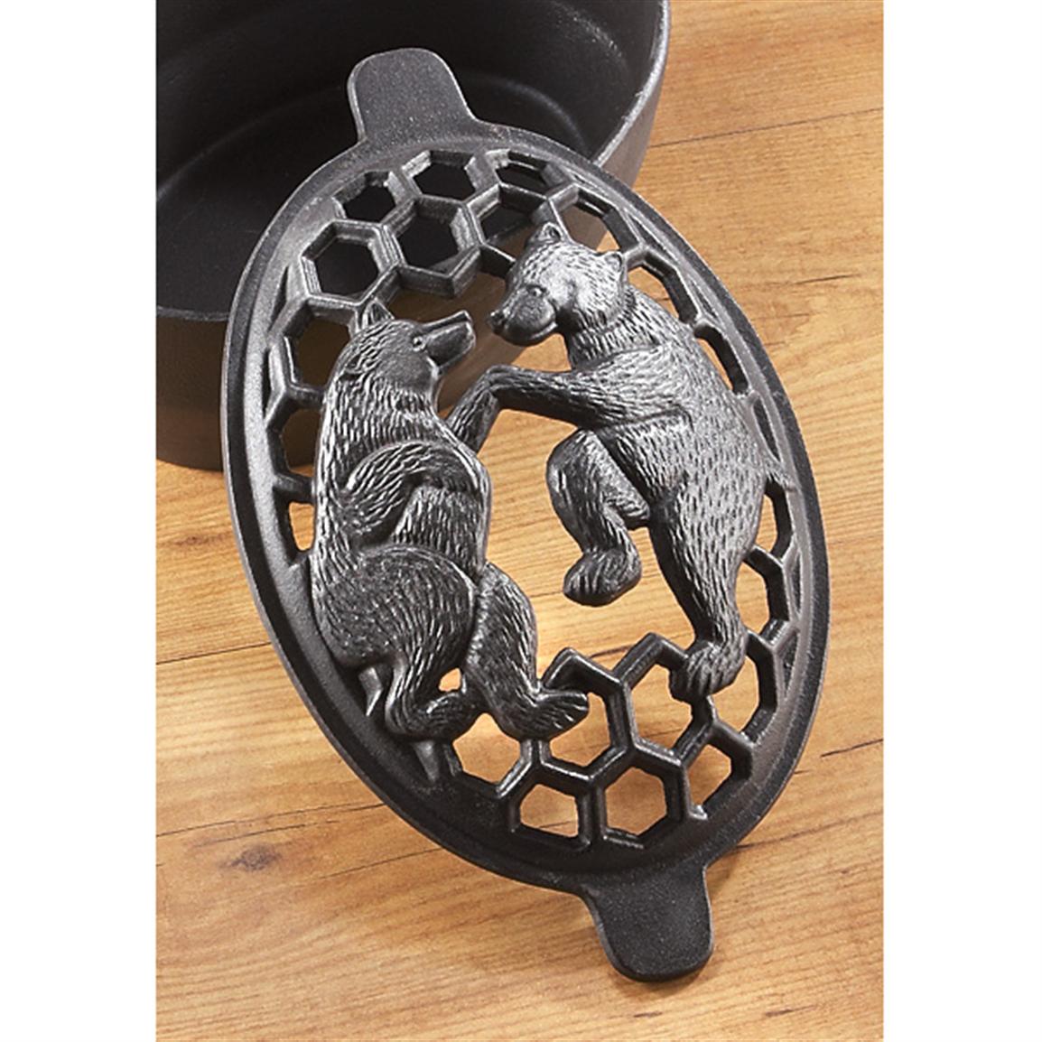 Cast Iron Bear Steamer 214211, Fireplaces at Sportsman's Guide