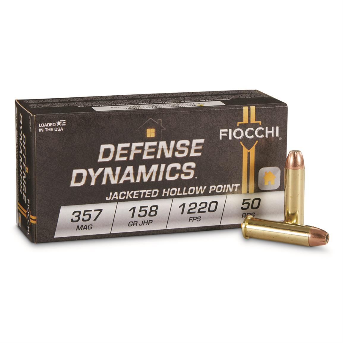 Fiocchi Pistol Shooting Dynamics, .357 Magnum, JHP, 158 Grain, 50 Rounds