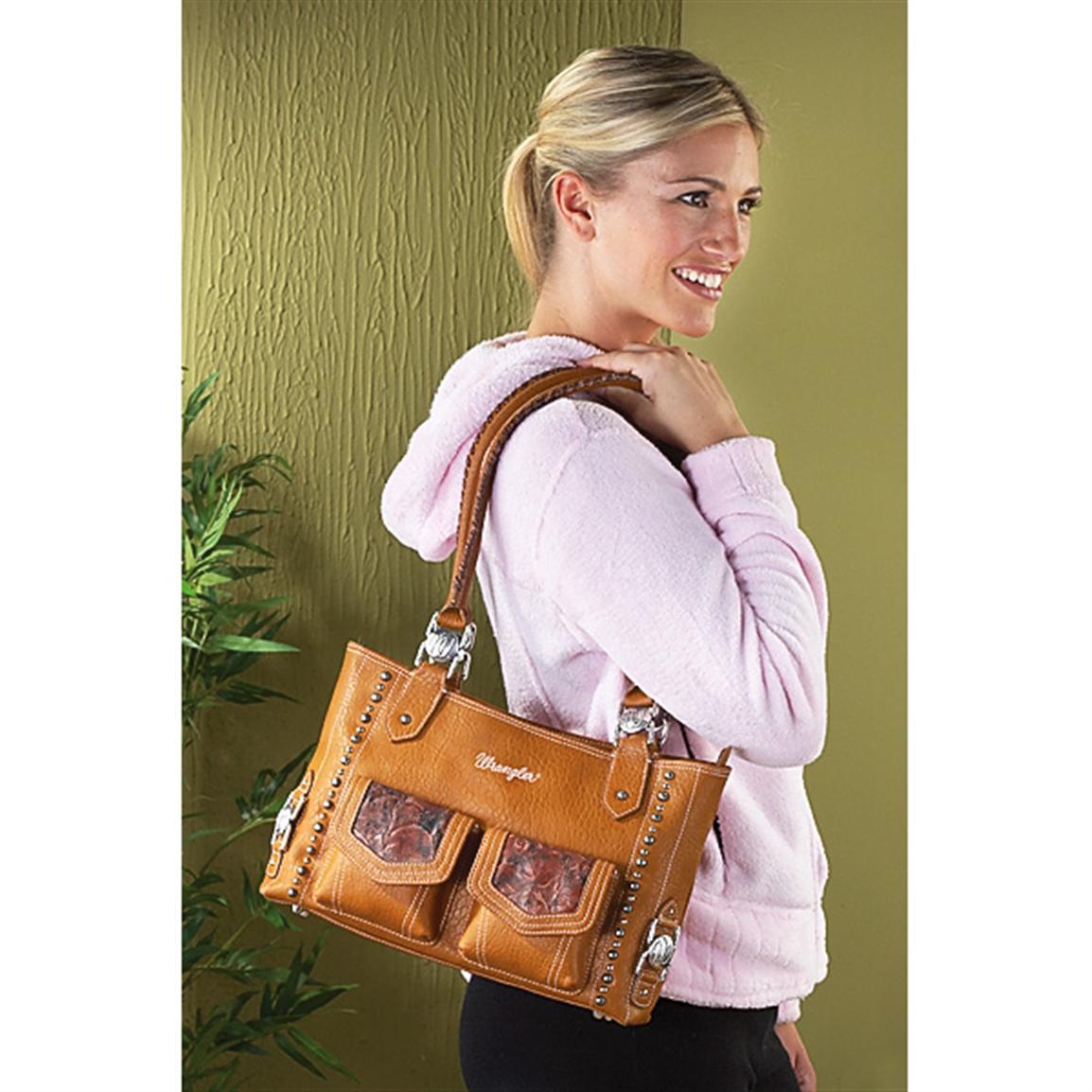 Wrangler® Leather Dusty Rose Purse - 214969, Purses & Handbags at 