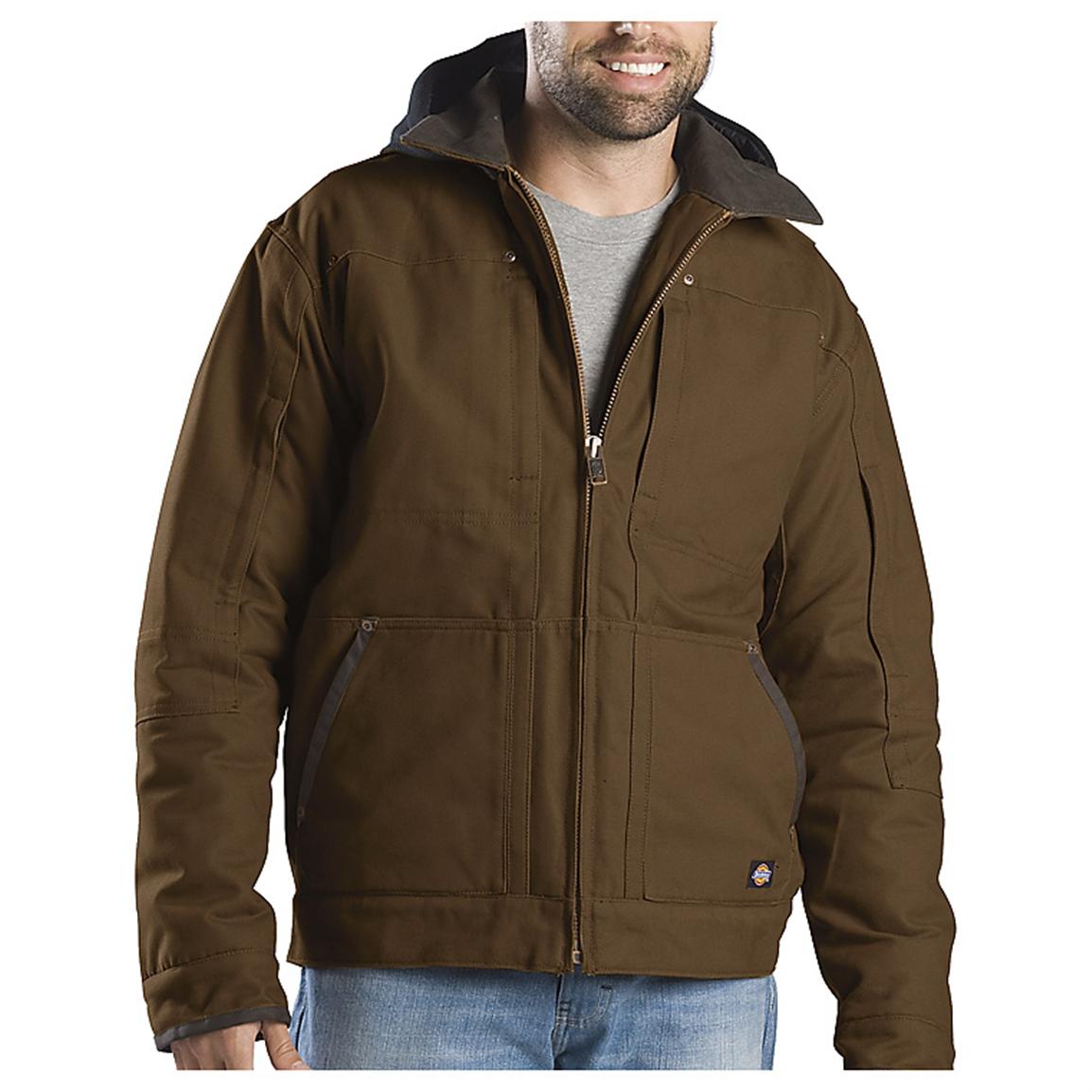 Regular Dickies® Hooded Sanded Duck Jacket - 215034, Insulated Jackets ...