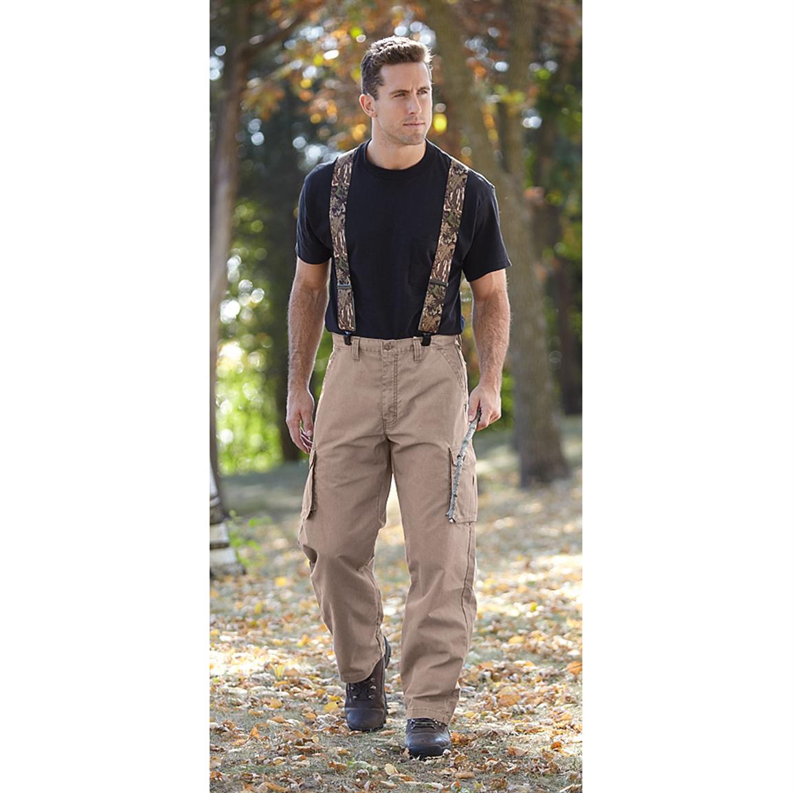 blue cargo work pants