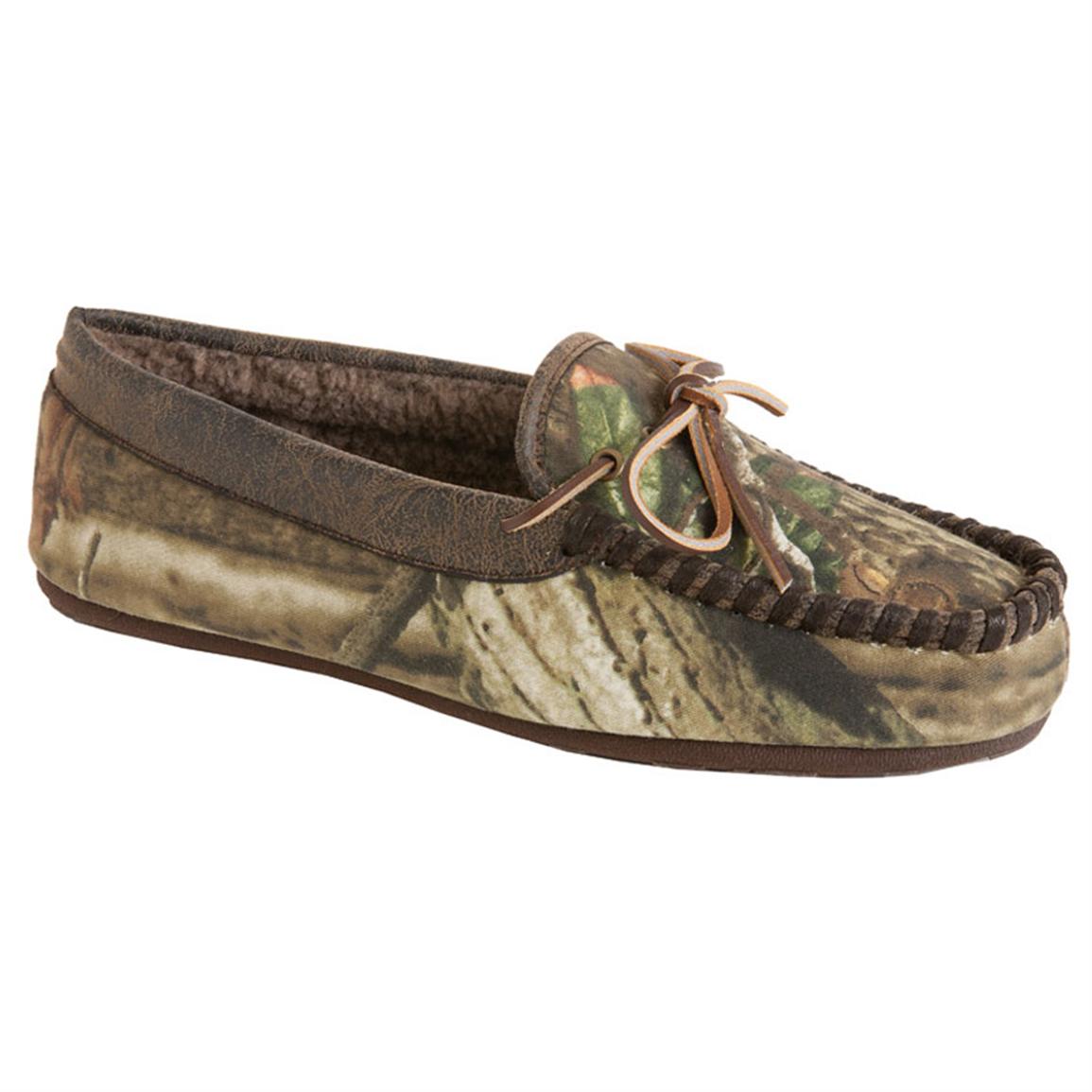 Men's Woolrich® Redwood Moccasins, Camo - 216336, Slippers at Sportsman ...
