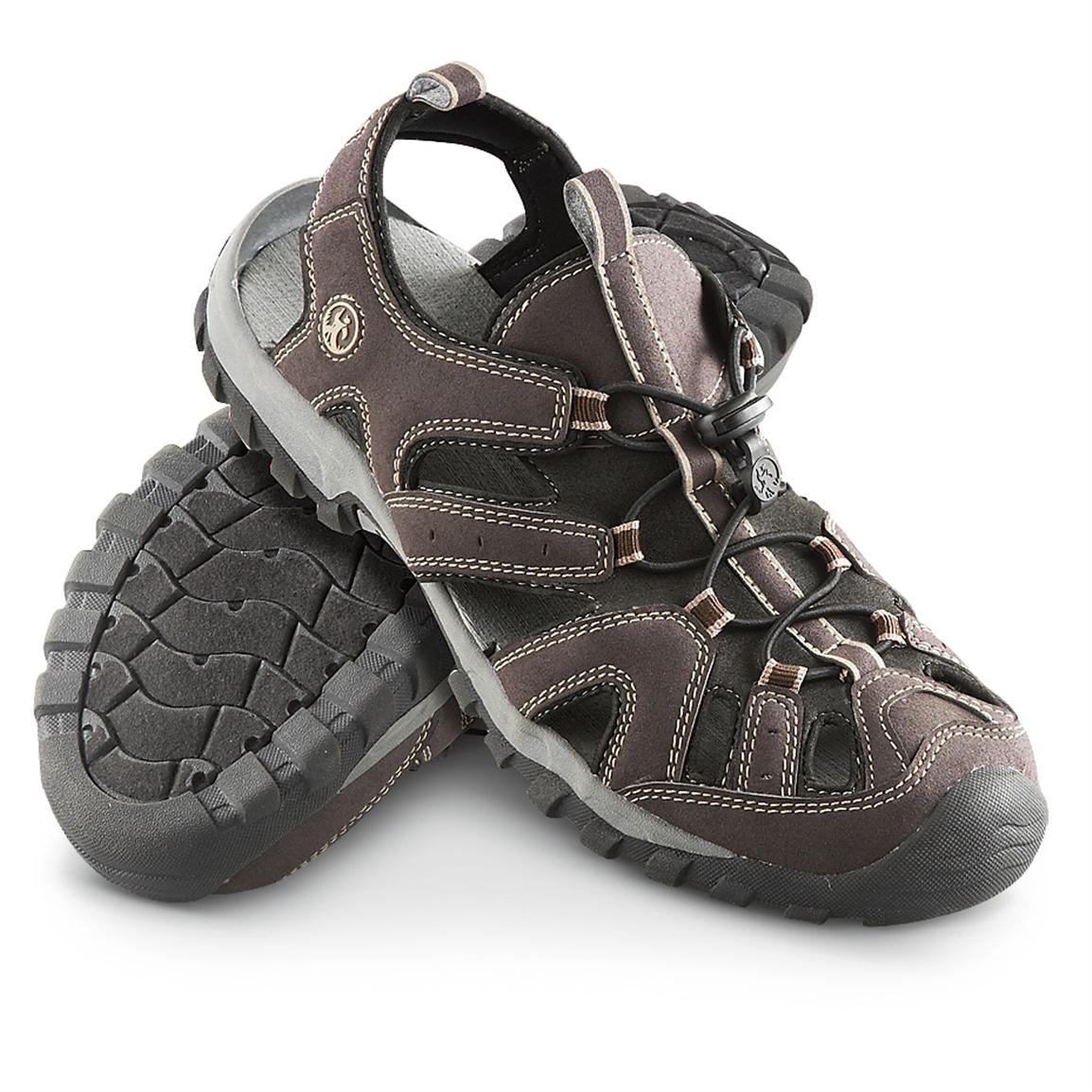 Men's Northside® Burke II Sandals, Dark Brown - 216381, Sandals & Flip ...
