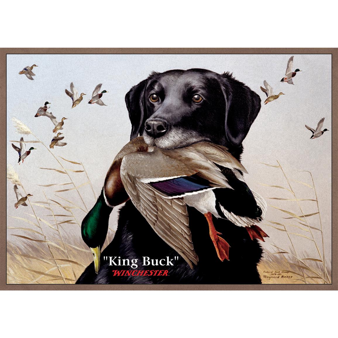 Custom Printed Rugs™ 37x52" King Buck Rug - 216655, Rugs at Sportsman's