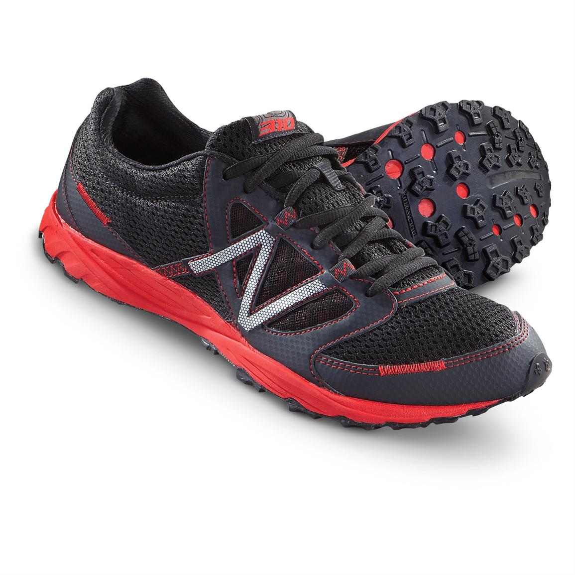 Men's New Balance® 310 Trail Shoes, Black / Red - 217155, Running Shoes ...