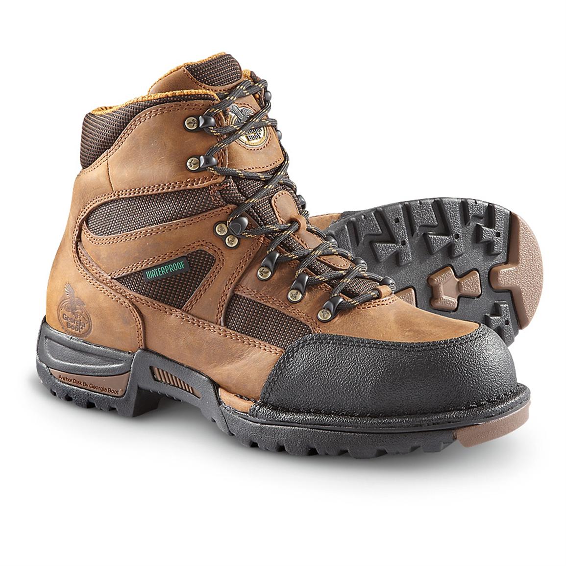 Men's Boot® 6" Waterproof Steel Toe Hiking Boots, Light Brown 217703, Hiking Boots