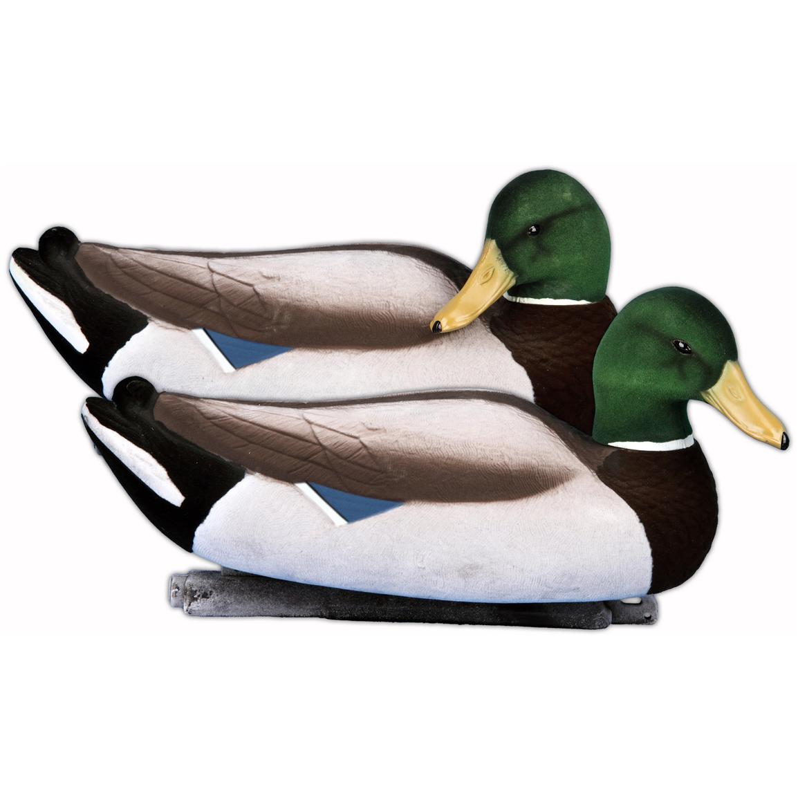 6 - Pk. Higdon® Magnum Fully Flocked Drake Mallard Foam - Filled Decoys ...