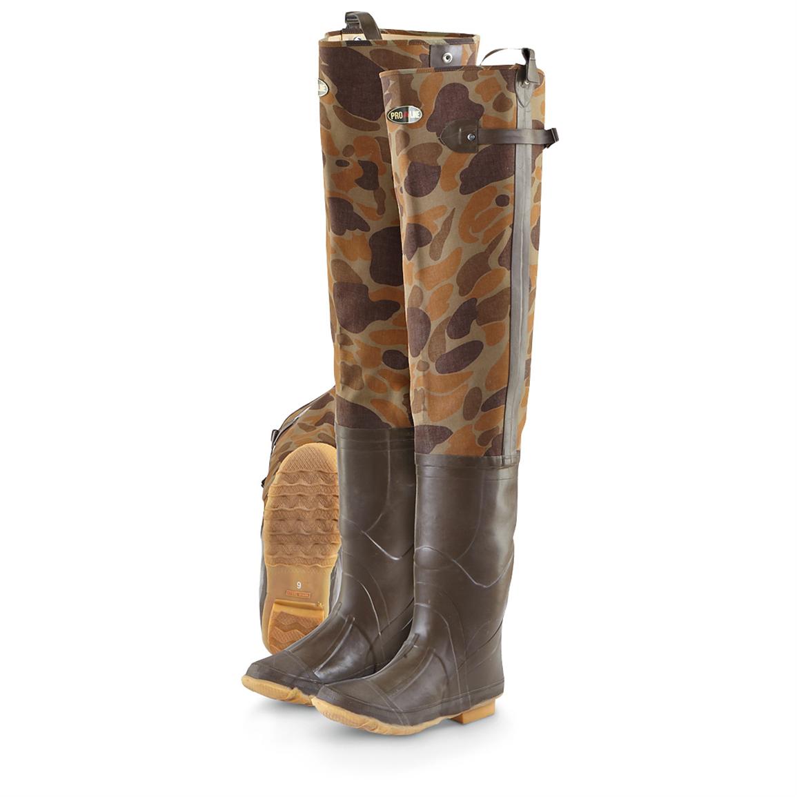 camo hip waders