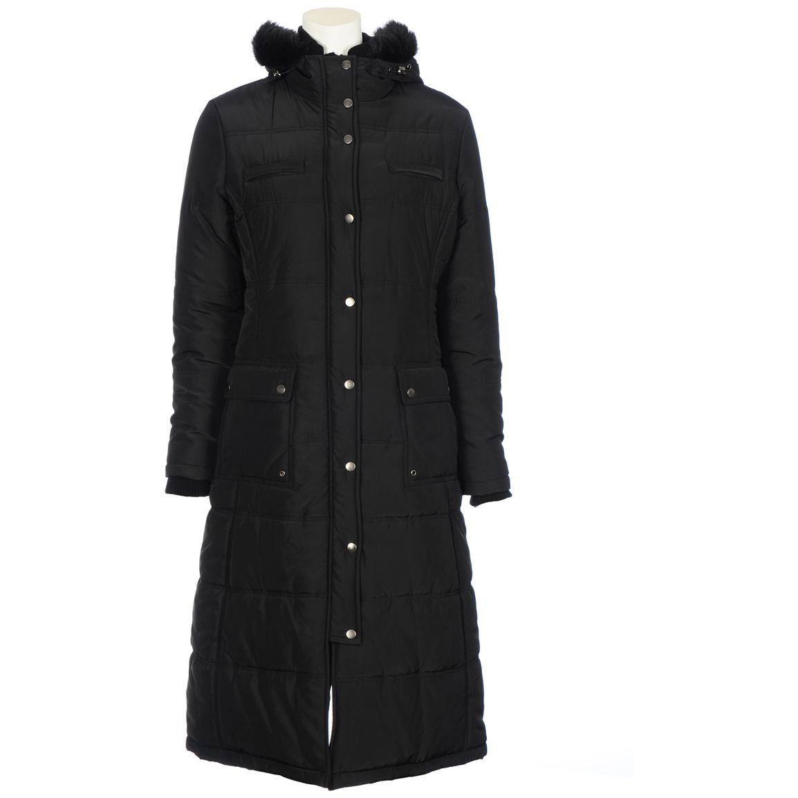 Women's Excelled® Full - length Quilted Coat - 218288, Insulated ...