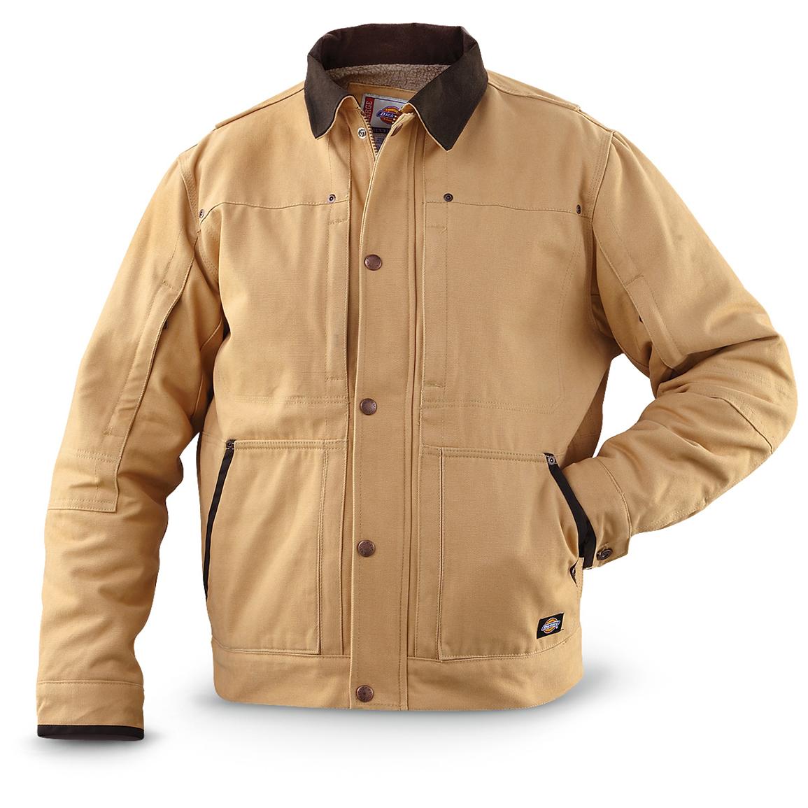 Dickies® Sanded Duck Sherpa Jacket, Nubuck - 218557, Insulated Jackets ...