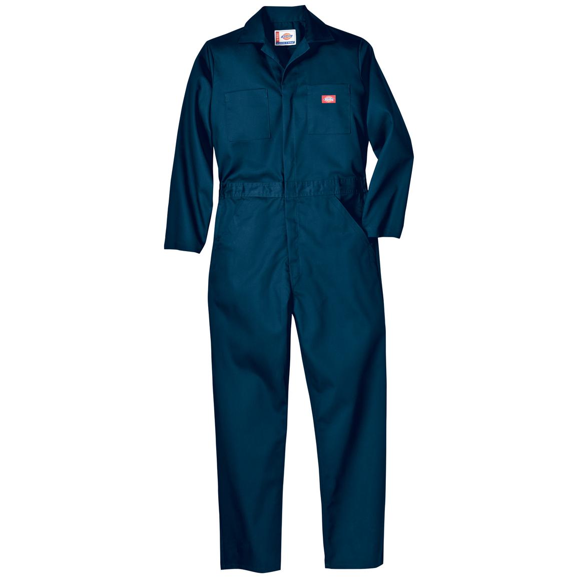 Dickies® Basic Twill Long-sleeved Coveralls, Dark Navy - 219041 ...