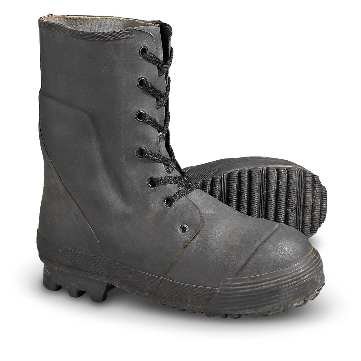 Used French Military Surplus Mickey Boots, Black - 219146, Military ...