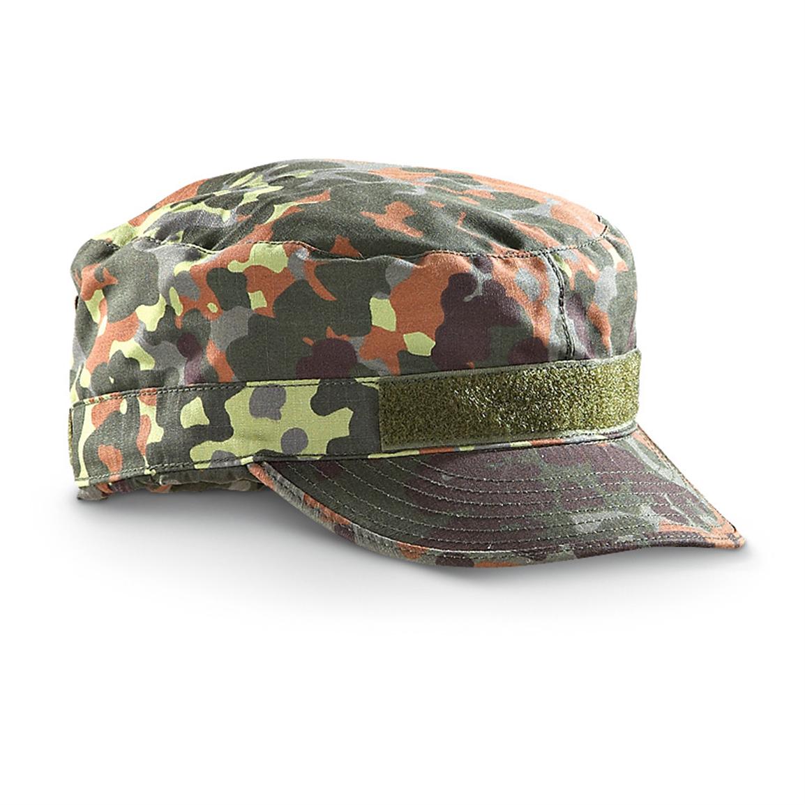 Military Style Tac Gear Hat German Fleck Camo 219366 Military Hats