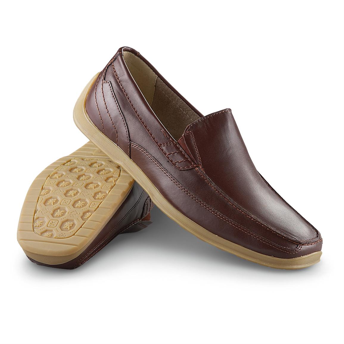 Men's Stacy Adams® Bel Air Shoes, Brown - 219832, Casual Shoes at ...
