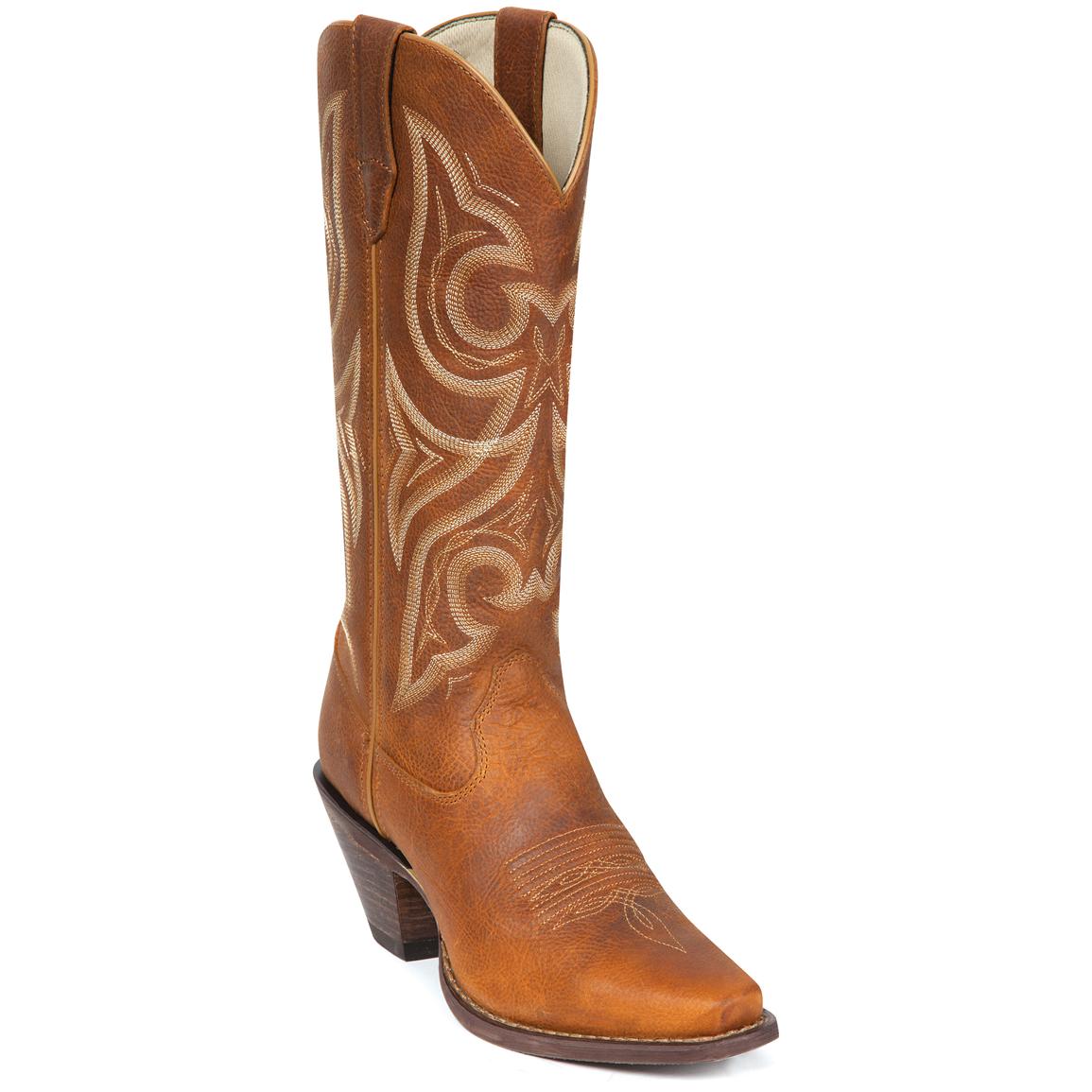 Women's 13" Durango® Tall Jealousy Western Boots, Cognac ...